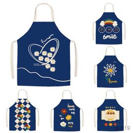 Kitchen Apron Apron Woman Adult Home Cooking Baking Linen Coffee Shop Cleaning Aprons Kitchen Accessory About R230710