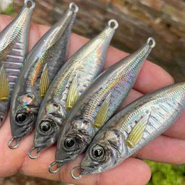 Baits Lures 7g 10g 14g 21g 40g 60g 80g 3D Print Laser Shore Drag Cast Metal Jig Spoon Lure Artificial Bait Boat Fishing Lures Bucktail Jigs HKD230710