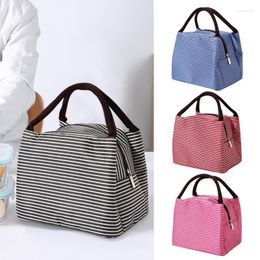 Dinnerware Sets Insulated Lunch Box Bag Portable Large Capacity Oxford Cloth Tote Organiser Reusable Thermal Cooler Bags For Picnic Travel