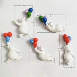 Fridge Magnets Refrigerator Magnet Cartoon Polar Bear Soft Magnetic Sticker Resin Decoration Cute Handicraft Creative Home Many Options 230710