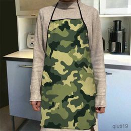 Kitchen Apron New Arrival Colourful Terrazzo Art Apron Kitchen Aprons For Women Oxford Fabric Cleaning Home Cooking Accessories Apron R230710