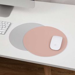 Mouse Pads Wrist Round Mouse Pad Single-sided Solid Colour Universal Non-slip Pad mouse Suitable for Laptop Office Leather Gaming mouse pad R230710