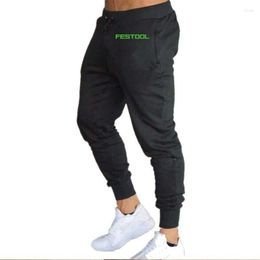 Men's Pants 2023 Festool Tools Solid Colour Sport Running Sweatpants Cotton Casual Fitness Training Trousers Tracksuit Jogging Pant
