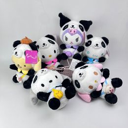 Wholesale Cute panda Cinnamoroll plush toy Kids game playmate Holiday gift claw machine prizes