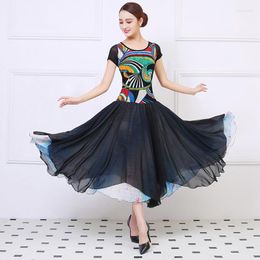 Stage Wear Women Ballroom Dance Performance Costumes Modern Standard Ball Training Dress Girl's Waltz Tango Uniforms