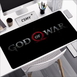 Large Size Mouse Pad God of War Gaming Accessories Keyboard Mausepad Computer Pc Gamer Cabinet Deskmat Anime Rubber Mousepad XXL