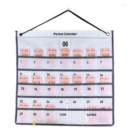 Storage Bags Wall Pocket Calendar Mounted Change Organiser Living Room Bedroom Bathroom Space Saving Monthly/Weekly