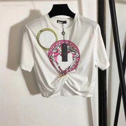 T-shirt da donna Top Designer T-shirt con stampa lettera Abito estivo da uomo e da donna in stile hip-hop