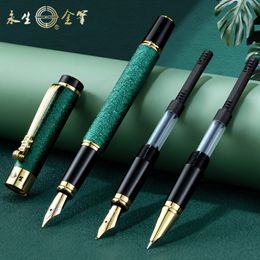 Fountain Pens Yongsheng fountain pen threepiece gift box adult calligraphy business 230707