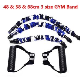 Resistance Bands 48 58 68cm Adjustable Latex Resistance Band Rubber Pull Rope Anti Break Fitness Strength Training Gym Exercise HKD230710