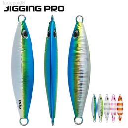 Baits Lures JiggingPro 60g 80g 100g Koika Jig Slow Fall Jigging Lure Slow Pitch Metal Jigs Saltwater Fishing Lure HKD230710