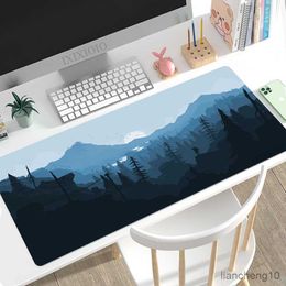 Mouse Pads Wrist Deep Forest Mouse Pad Gamer XL Custom Large Mousepad XXL Playmat Natural Rubber Soft Non-Slip Laptop Pad R230710