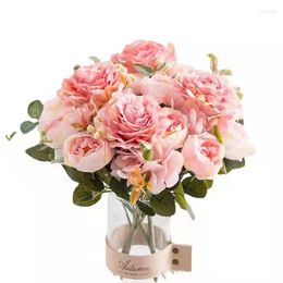 Decorative Flowers Flower Rose Blossom Orchid Home Living Room Office Wedding Party Decoration