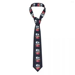 Bow Ties Cartoon Monster Cute And Crazy Neckties Men Slim Polyester 8 Cm Wide Neck Tie For Mens Suits Accessories Cravat Office
