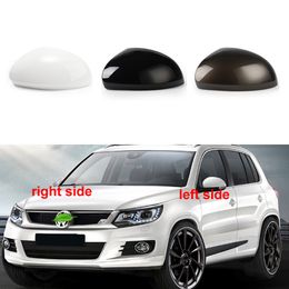 For Volkswagen VW Tiguan 2010-2018 Car Rear View Door Wing Mirrors Side Mirror Cover Caps Shell Case Color Painted