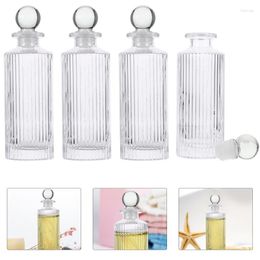 Storage Bottles 4pcs 150ml Glass Diffuser Refillable Container With Stopper Fragrance Bottle For Home Office