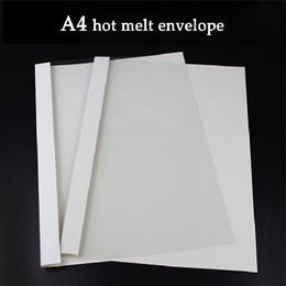 Other Desk Accessories 10pcsbag Melt Rubber Sleeve A4 Envelope Transparent Cover Paper Office Supplies Document Binding 230707