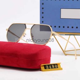 Sunglasses Designer Sunglass Metal fine frame Fashion Sunglasses Classic Brand Triangular Women Men Sun glass Goggle Option Eyeglasses Beach Outdoor x0710