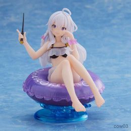 Action Toy Figures 13CM Anime Wandering Witch Figure Sexy Swimsuit Girl Sitting Model Swimming Ring Boxed Children's Toy Gift R230710