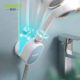 Toothbrush Holders ECOCO Adjustable Bathroom Shower Base Universal Head Stand Wall Mounted No Punch Suction Cup Holder 230710