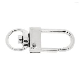 Keychains 10pcs Alloy Spring Swivel Hook Purse Bag Buckle Craft