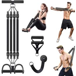 Resistance Bands Pedal Resistance Band Set Exercise Bands with Handle Elastic Rope Fitness Equipment Sit-up Bodybuilding Expander for Gym Workout HKD230710