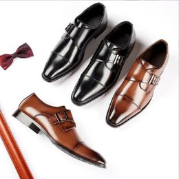 Business Leather New Men British Formal Gentleman Single Office Wedding Party Shoes Youth AA