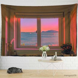 Tapestries 3D Ocean View Wall Tapestry Underwater World Wall Tapestry Home Background Wall Decoration Tapestry R230710