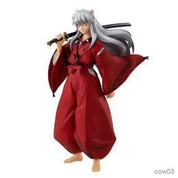 Action Toy Figures 18CM Anime Figure Puppy Monster Silver Long Hair Red Suit Model Dolls Toy Gift Collect Boxed Ornaments Material R230710