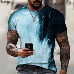 Mens TShirts Summer Style European And American Casual Beach Tshirt 3d Personalised Printing Plus Size 230710