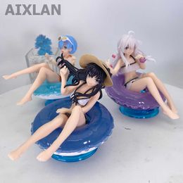 Action Toy Figures 10cm Figure Albedo Swimsuit Action Figure Toys Sakura Kimono