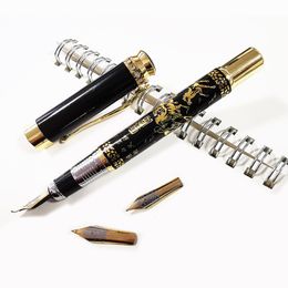 Fountain Pens Fine Pen 1 Plus Two Nibs Chinese Classical Style Calligraphy Write Signature Gift Student Stationery Office 230707