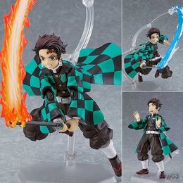 Action Toy Figures Anime Figure Demon Slayer Fighting Stance Detachable Action Model Collection Toy Decoration Ornaments R230710