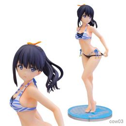 Action Toy Figures 18CM Anime Figure Shinjou Rikka Takarada Swimsuit Pose Model Dolls Toy Gift Material R230710