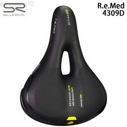 Bike Saddles Selle Royal Original 4309D R.e.med Comfortable PU Hollow Breathable Memory Foam Road MTB City Bicycle Saddle Cycling Parts HKD230710