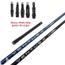 Club Shafts golf clubs Shaft Golf Drivers Shaft Upgraded version Fujikura Ventus TR blue black Graphite Shafts Free assembly sleeve and grip 230707