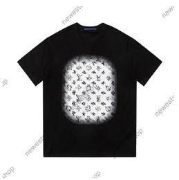 23SS designer Mens Tees classical flower print T shirt luxury summer men Double yarn cotton Casual tops tee 2XL XXL