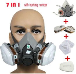 Whole6200 Respirator Gas Mask Body Masks Dust Philtre Paint Spray Half Face MaskConstructionMining3246113