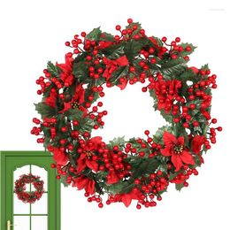 Decorative Flowers Artificial Christmas Berry Red Foam Berries Wreaths For Front Door Dried Flower Wedding Winter Holiday Decoration