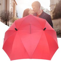 Umbrellas Convenient Windproof Double Top Sun Protection Couple Umbrella Travel Accessory