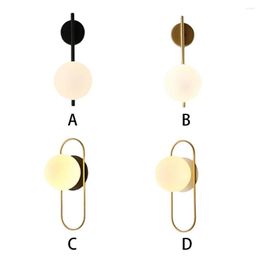 Wall Lamps LED Lamp TV Backdrop Decoration Indoor Lighting Bedside Light For Bedroom Living Room Accessories Black 12cm