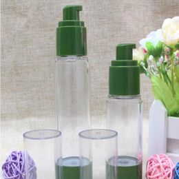 30ml 50ml Green Packing Bottle Portable Airless Pump Dispenser Bottles For Travel Lotion Empty Cosmetic Containers SN347 Aatmv