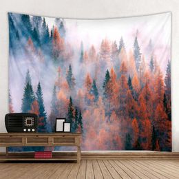 Tapestries Landscape Woods Tapestry Art Deco Blanket Curtain Hanging Home Bedroom Living Room Decoration