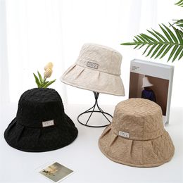 Stingy Brim Hats Free Fhipping Spring Bucket Fisherman Caps Women Shading Outdoor Sun Protection Panama Fishing Unisex 230710