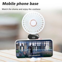 Electric Fans Portable Neck Fan 5000mAh 3000mAh Rechargeble Electric Fan For Camping Mini Wireless Handle With Display