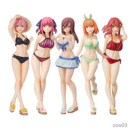 Action Toy Figures 20CM Anime Figure Summer Sexy Swimsuit The Quintessential Quintuplets Yotsuba Model Dolls Toy Gift R230710