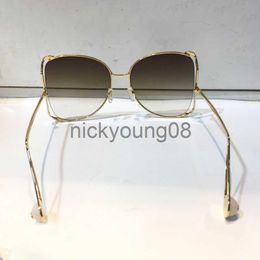 Sunglasses Sunglasses Summer 0252 Style For Men Women Anti-Ultraviolet Retro Plate Special Metal Big Frame Glasses Random Box 0252S x0710