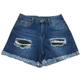 Active Shorts Summer Womens High Waisted Jean Sexy Ripped Denim Leggings Women Clothes