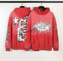 Men's Hoodies Sweatshirts hellstar vintage hoodies for men women Sweatshirts hooded red flame designer hoodie long sleeve coat J230710