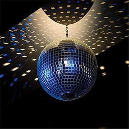 1Pcs Reflection Glass Ball Light Reflective Glass Rotating Ball Mirror Disco DJ Mirror for Wedding Christmas Party Decoration L230626